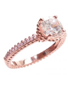 Glamorous Rose Gold Vermeil Rosette Ring